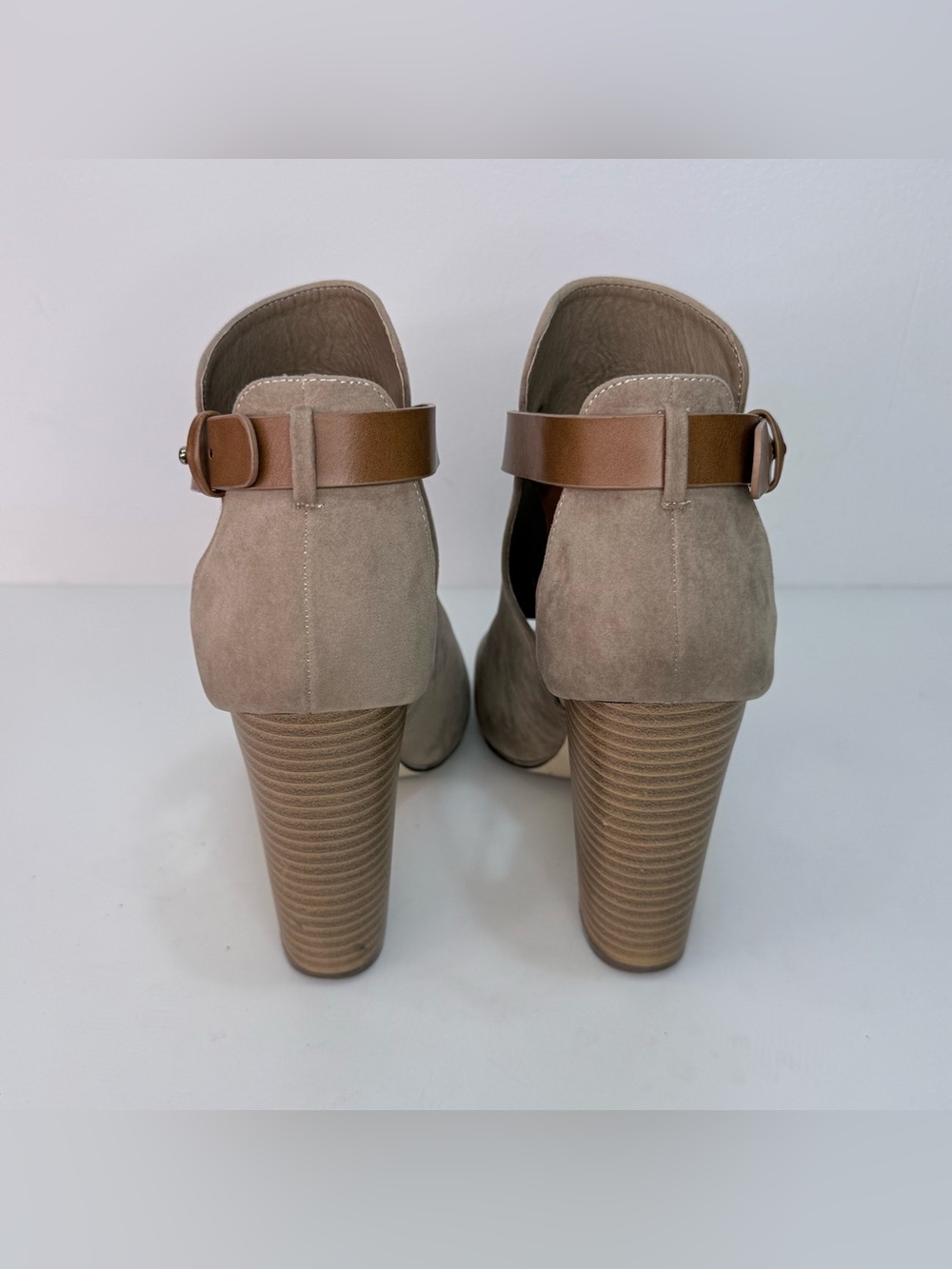 JustFab Rika Open Toe Bootie - Picture 4 of 6